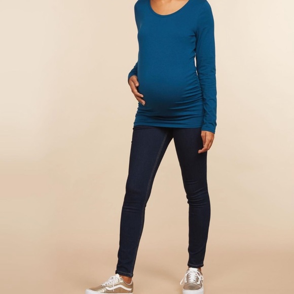 🌻 3/25 🌻 PETITE SECRET FIT SKINNY MATERNITY 👖 - Picture 1 of 6